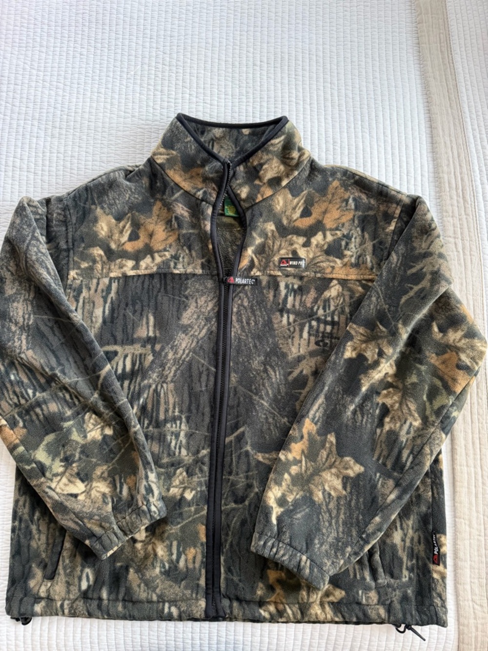 Cabela's Realtree Camo Fleece Jacket - Green, Brown, Black